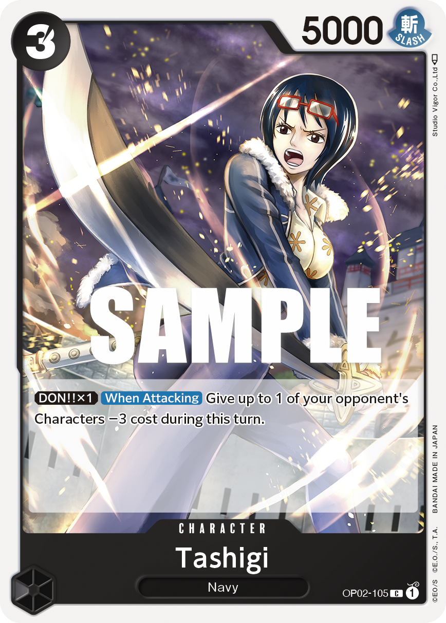 Tashigi [Pre-Release] JP OP02-105 One Piece Card Game
