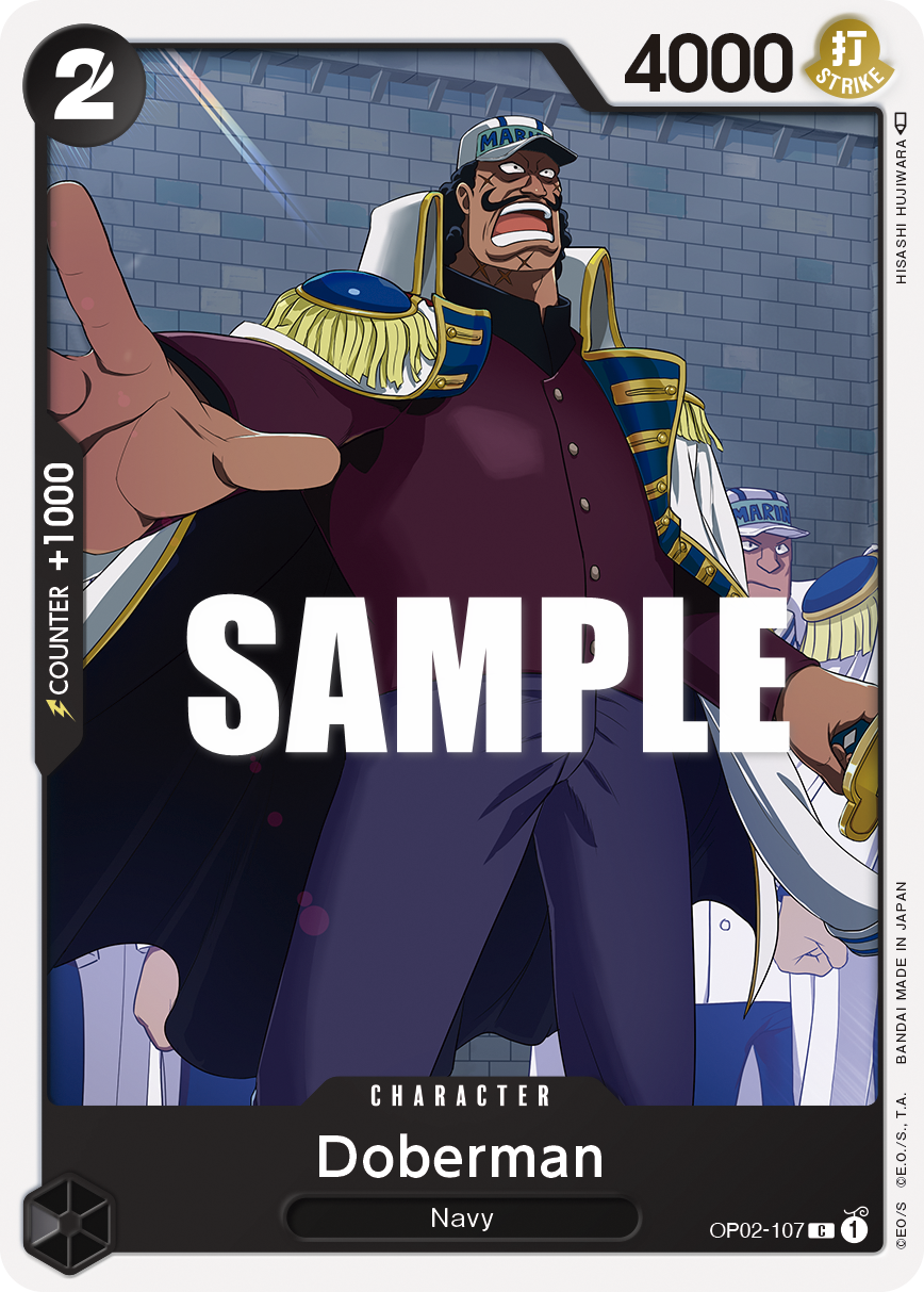 Doberman OP02-107 One Piece Card Game