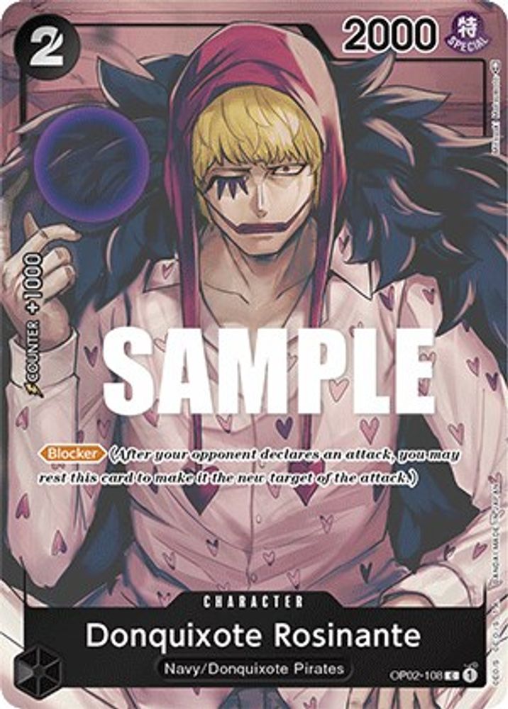 Donquixote Rosinante [Box Topper] OP02-108 One Piece Card Game