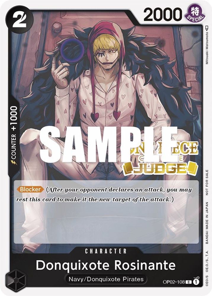 Donquixote Rosinante [Judge] OP02-108 One Piece Card Game