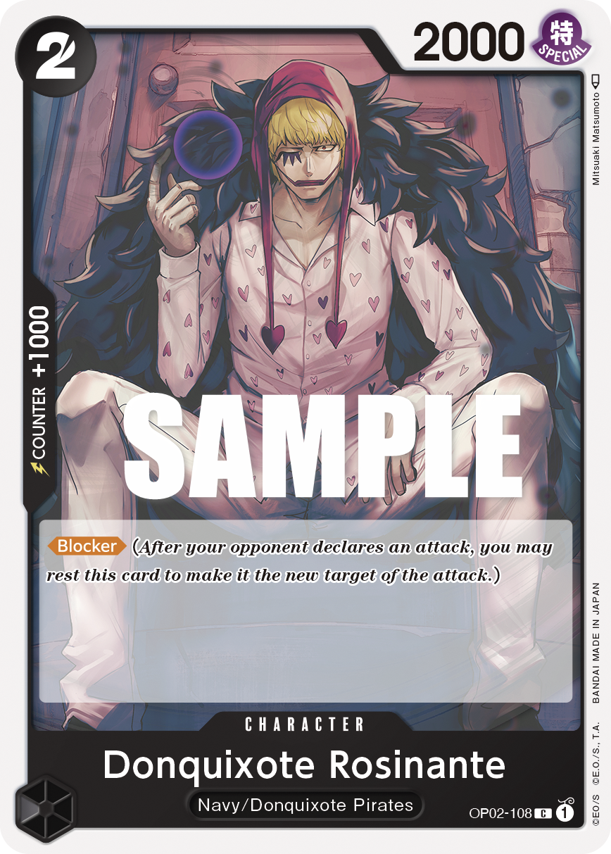 Donquixote Rosinante [Pre-Release] OP02-108 One Piece Card Game