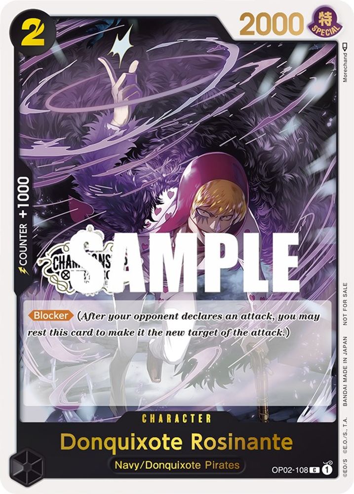 Donquixote Rosinante [Store Championship] OP02-108 One Piece Card Game