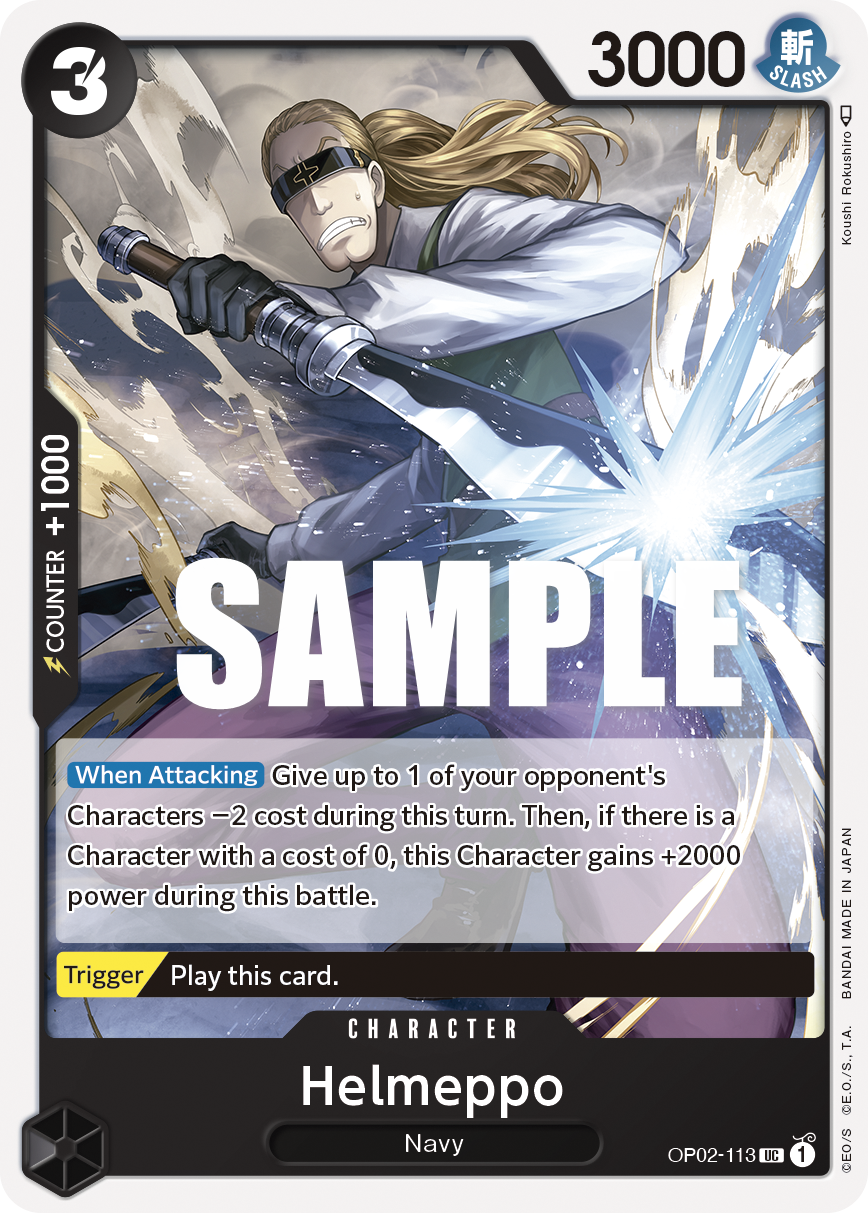 Helmeppo OP02-113 One Piece Card Game