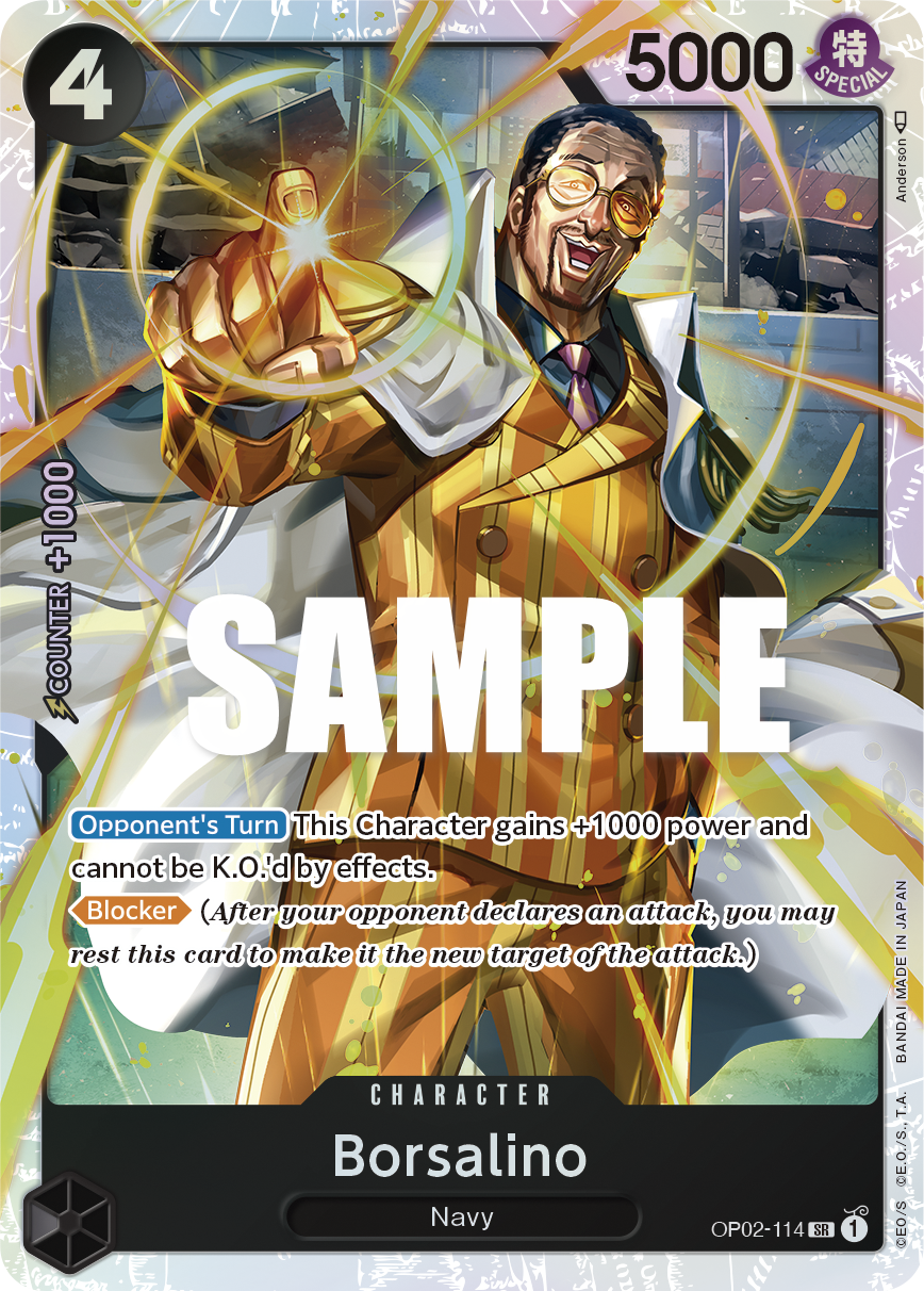 Borsalino [Alternate Art] JP OP02-114 One Piece Card Game