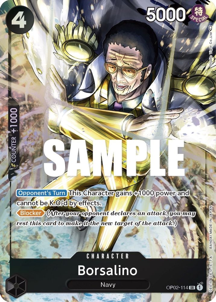 Borsalino [Alternate Art] OP02-114 One Piece Card Game