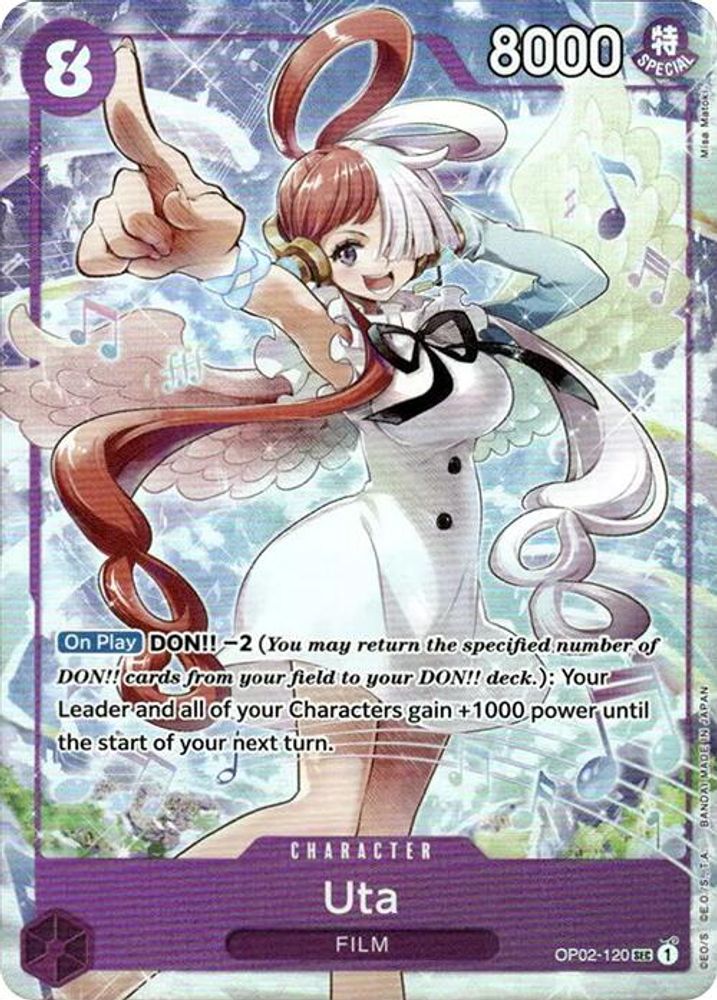 Uta [Premium Card Collection] OP02-120 One Piece Card Game