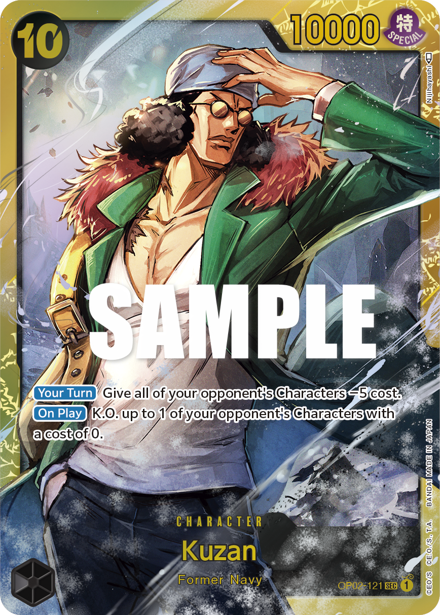 Kuzan [PRB01] JP OP02-121 One Piece Card Game