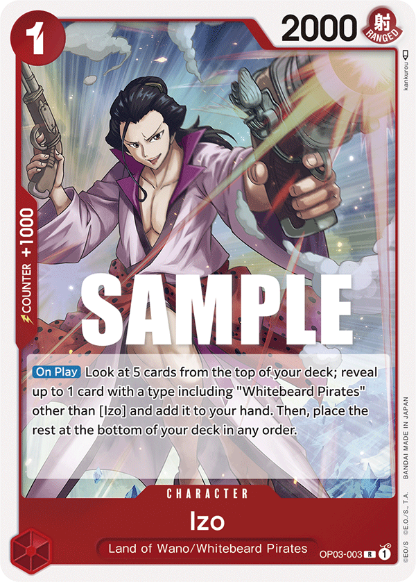 Izo [Jolly Roger Foil] JP OP03-003 One Piece Card Game