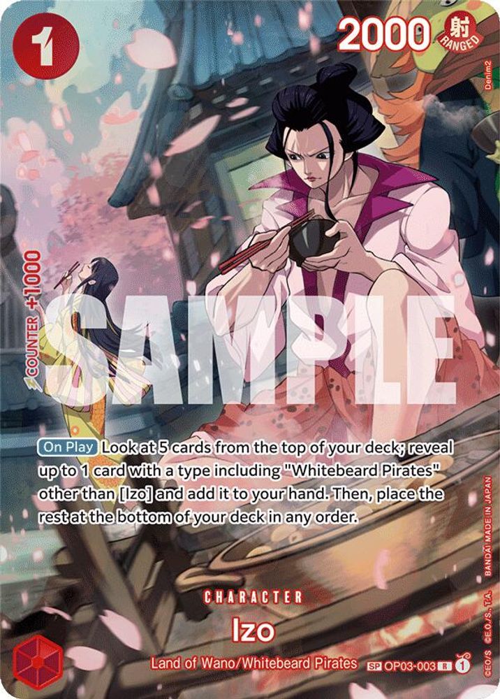 Izo [SP] OP03-003 One Piece Card Game
