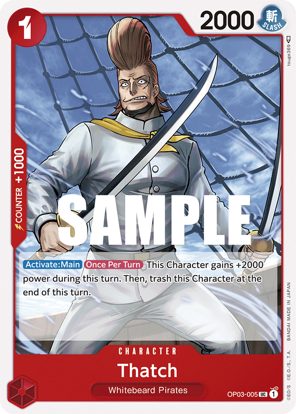 Thatch OP03-005 One Piece Card Game
