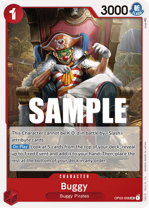 Buggy [Foil PRB-02] OP03-008 One Piece Card Game