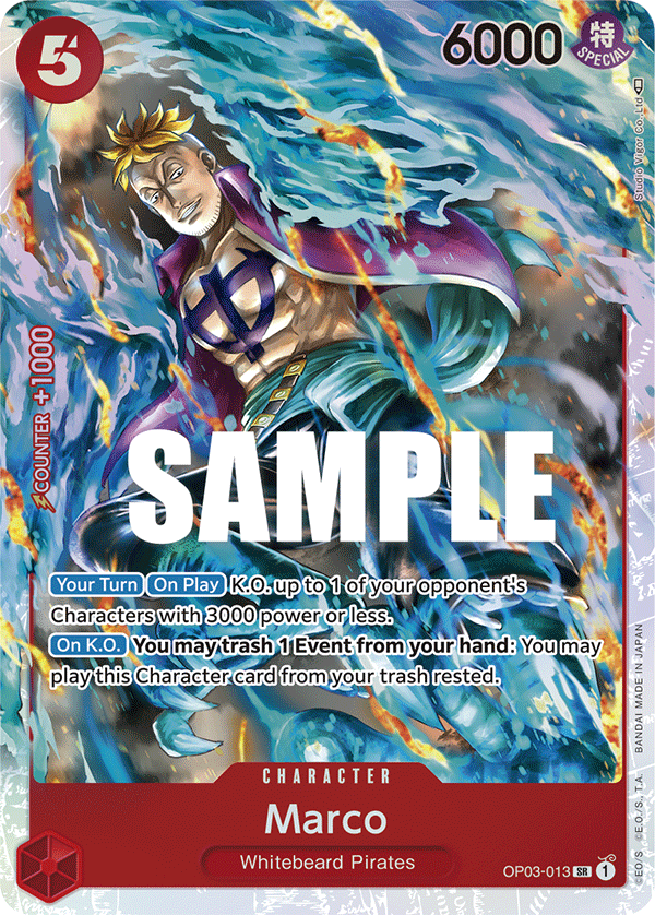 Marco [1st Anniversary] JP OP03-013 One Piece Card Game