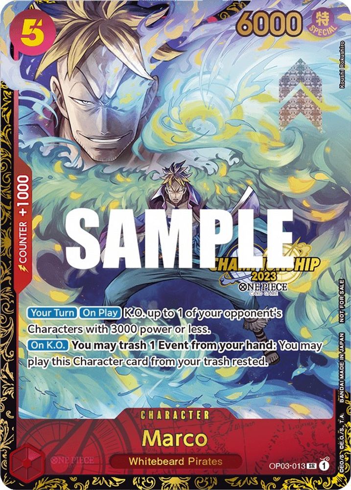 Marco [Championship] OP03-013 One Piece Card Game