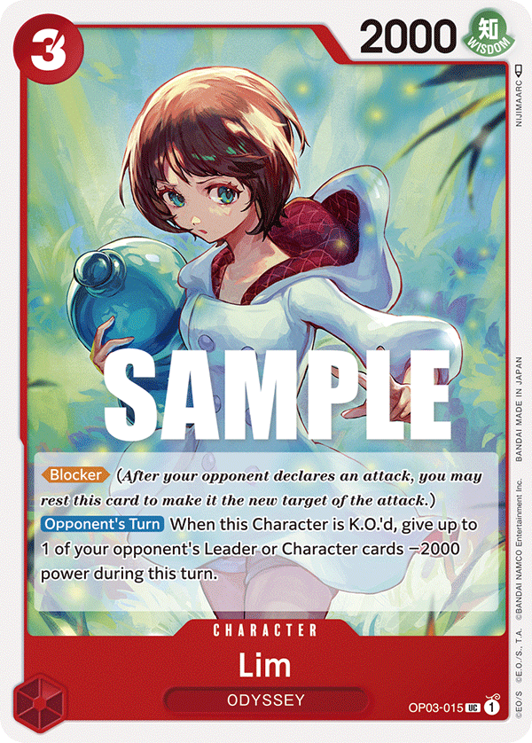 Lim [Pre-Release] OP03-015 One Piece Card Game