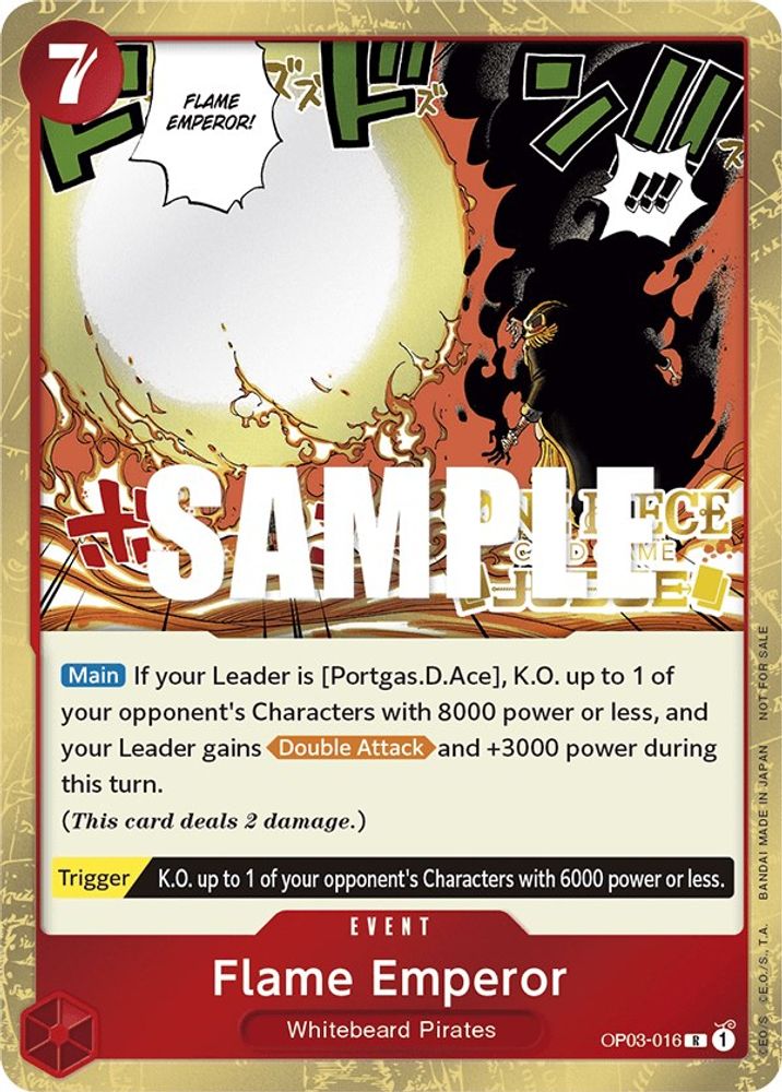 Flame Emperor [Judge] OP03-016 One Piece Card Game