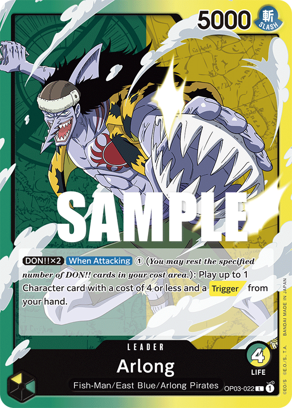 Arlong OP03-022 One Piece Card Game