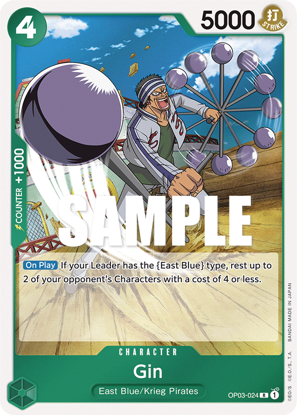 Gin [Alternate Art] JP OP03-024 One Piece Card Game
