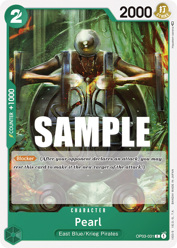 Pearl [Pre-Release] OP03-031 One Piece Card Game