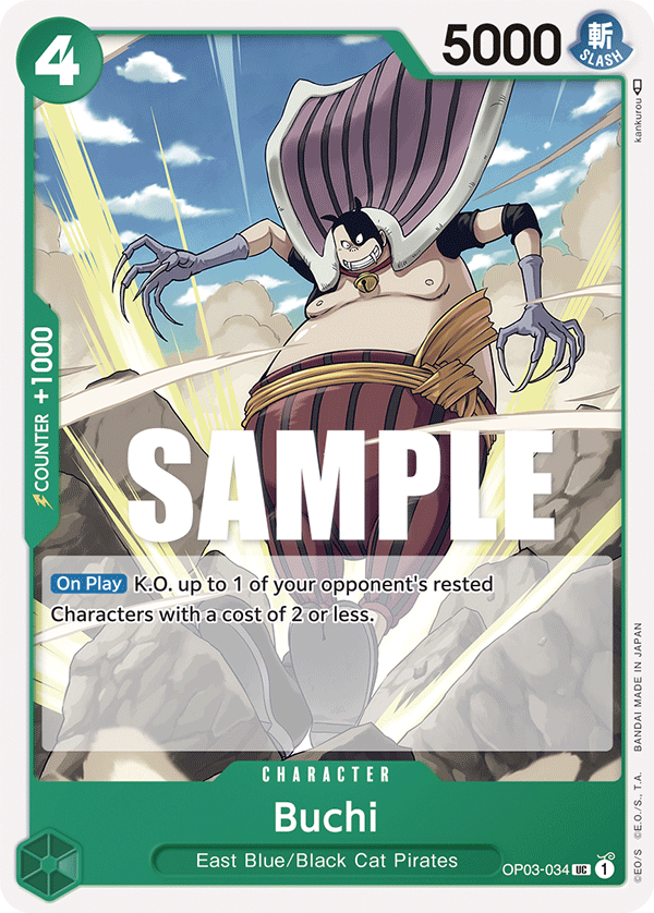 Buchi [Pre-Release] OP03-034 One Piece Card Game