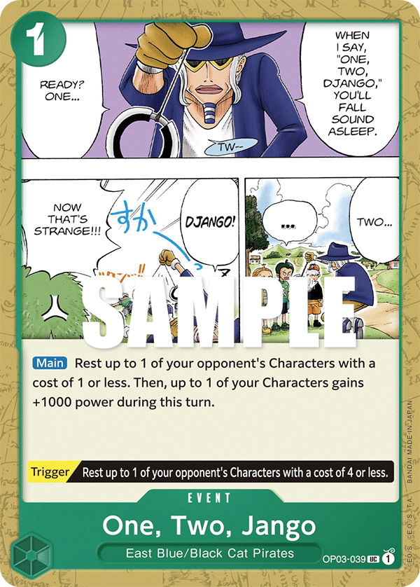 One, Two, Jango OP03-039 One Piece Card Game