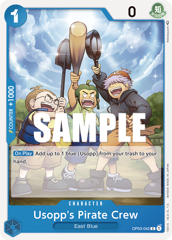 Usopp's Pirate Crew [Pre-Release] OP03-042 One Piece Card Game