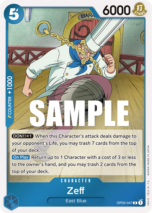 Zeff [Alternate Art] JP OP03-047 One Piece Card Game