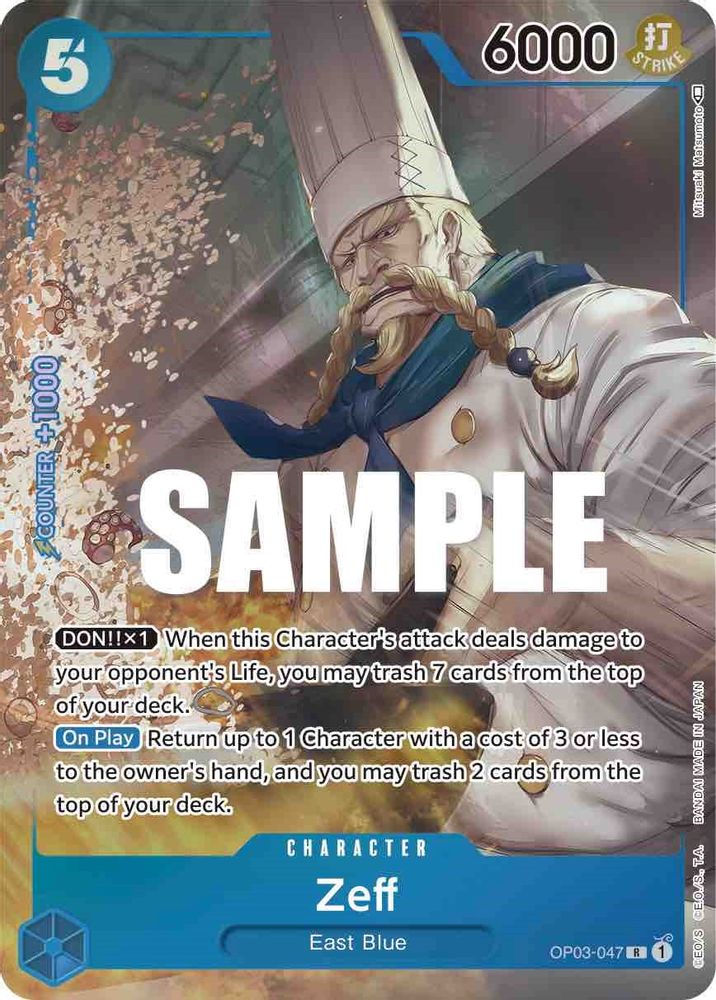 Zeff [Alternate Art] OP03-047 One Piece Card Game