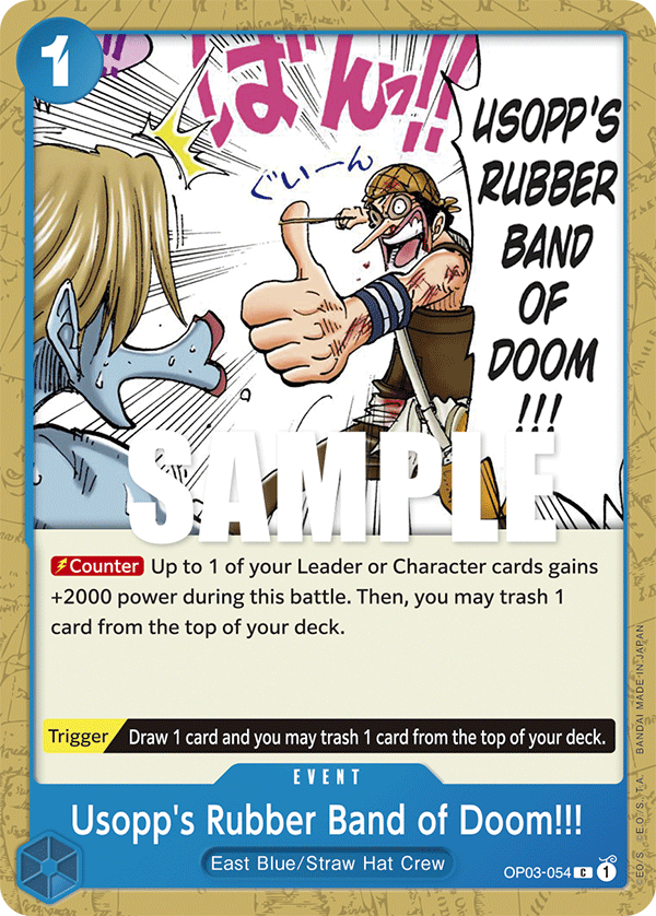 Usopp's Rubber Band of Doom!!! OP03-054 One Piece Card Game