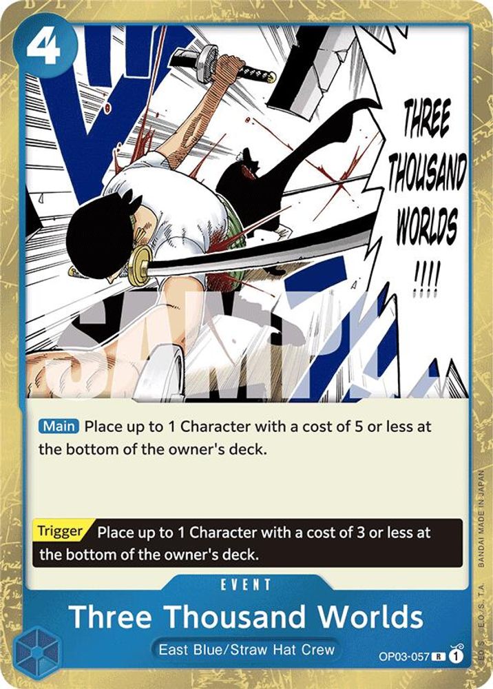 Three Thousand Worlds [Jolly Roger Foil PRB01] OP03-057 One Piece Card Game