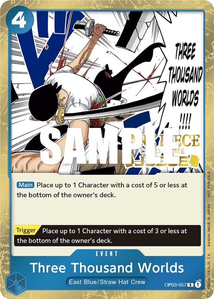 Three Thousand Worlds [Judge] OP03-057 One Piece Card Game