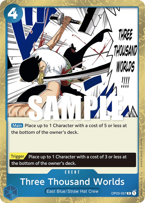Three Thousand Worlds [Textured Foil PRB01] JP OP03-057 One Piece Card Game