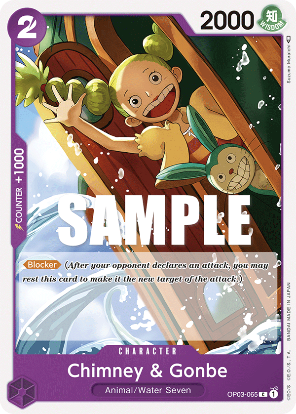 Chimney &amp; Gonbe [Pre-Release] OP03-065 One Piece Card Game