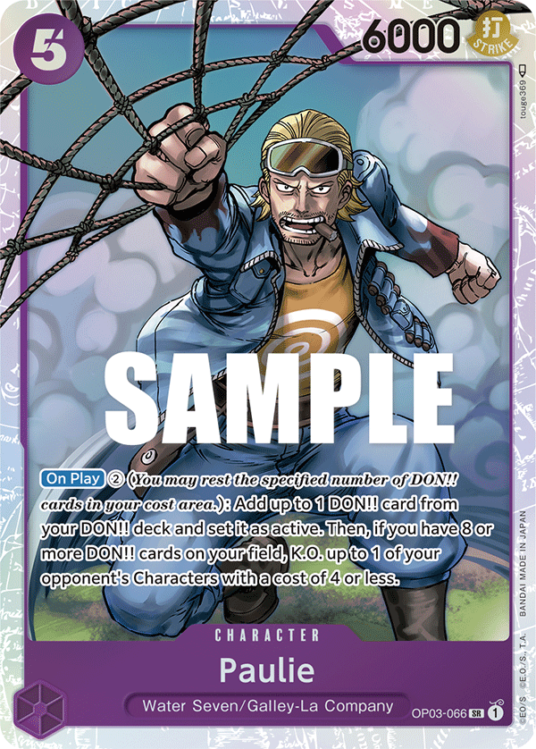 Paulie OP03-066 One Piece Card Game