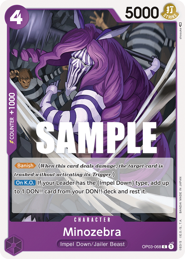 Minozebra OP03-068 One Piece Card Game