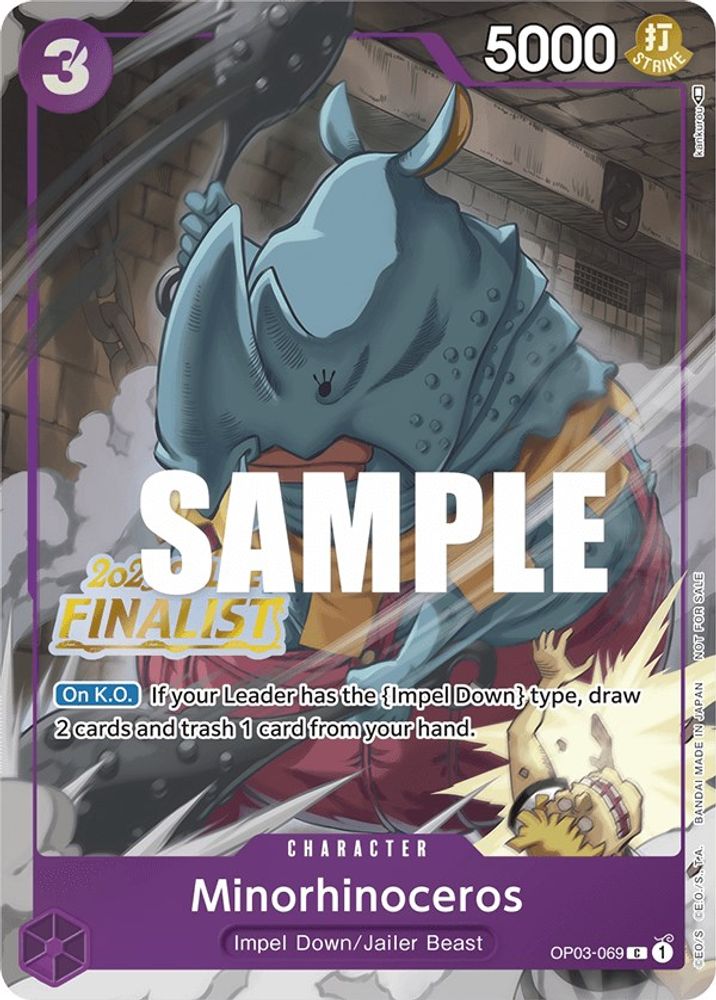 Minorhinoceros [Online Finalist] OP03-069 One Piece Card Game