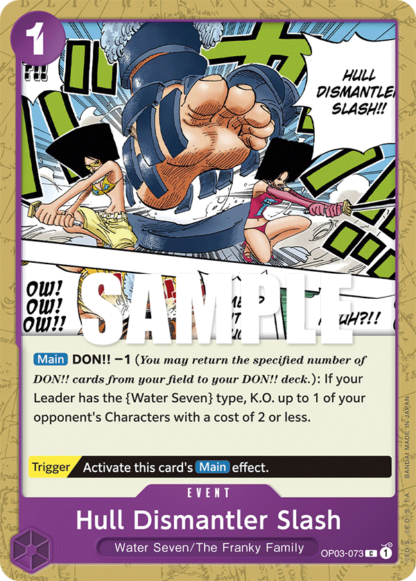 Hull Dismantler Slash OP03-073 One Piece Card Game