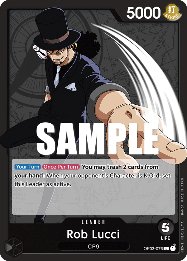 Rob Lucci [Alternate Art] JP OP03-076 One Piece Card Game