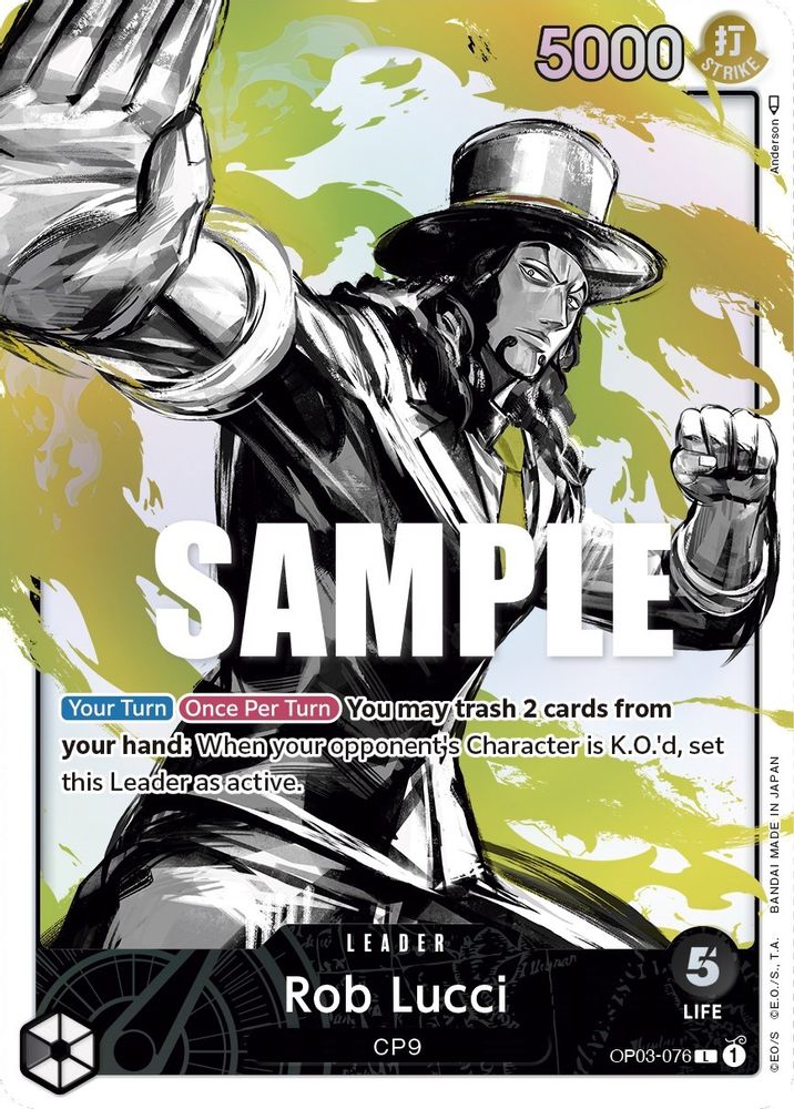 Rob Lucci [Alternate Art] OP03-076 One Piece Card Game