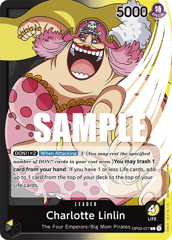 Charlotte Linlin [Alternate Art] JP OP03-077 One Piece Card Game