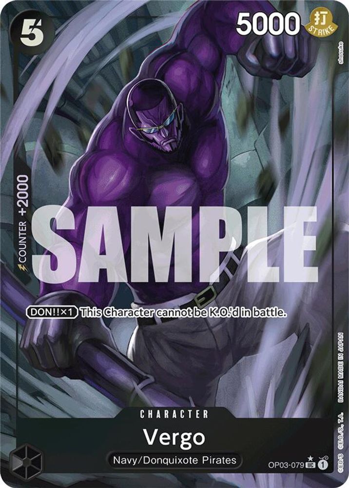 Vergo [Full Art Foil PRB01] OP03-079 One Piece Card Game