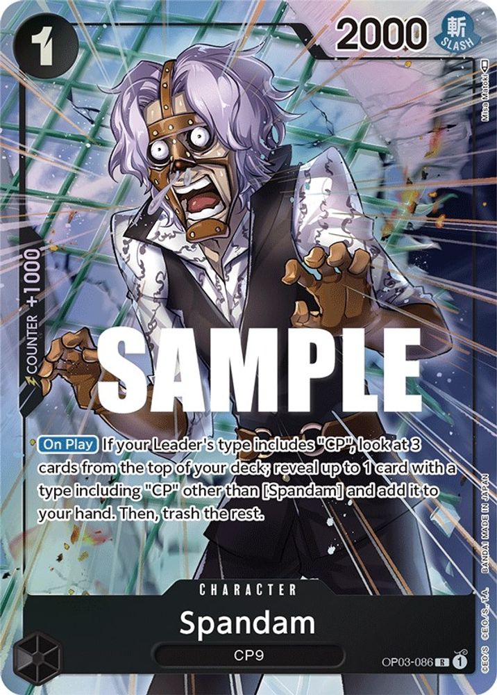 Spandam [Alternate Art] OP03-086 One Piece Card Game