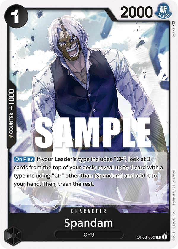 Spandam [Participant] JP OP03-086 One Piece Card Game