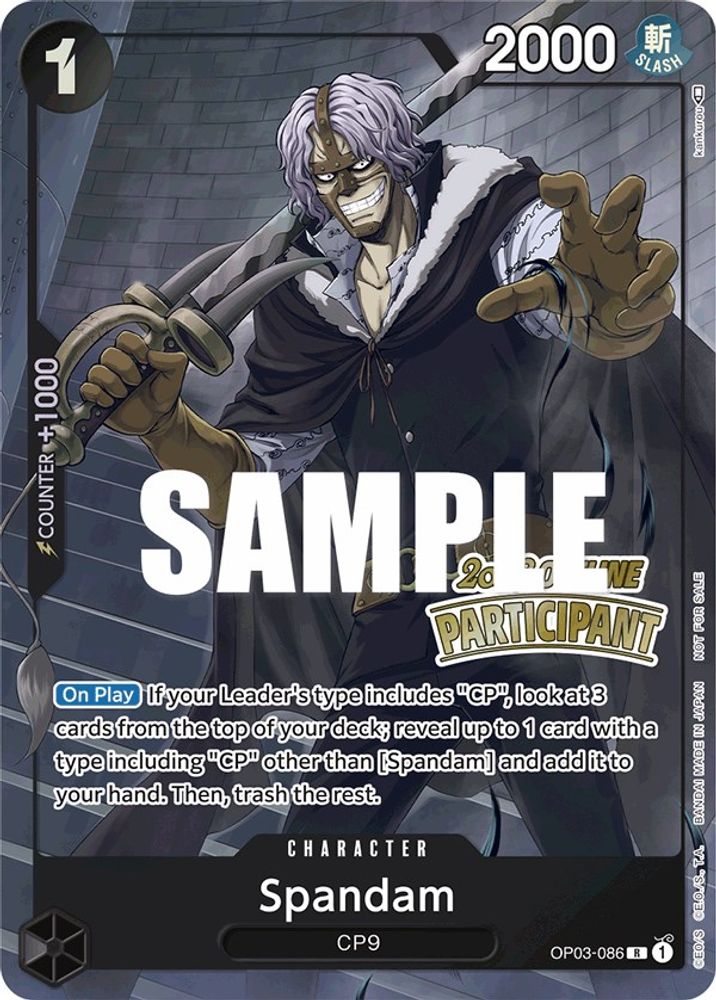 Spandam [Participant] OP03-086 One Piece Card Game