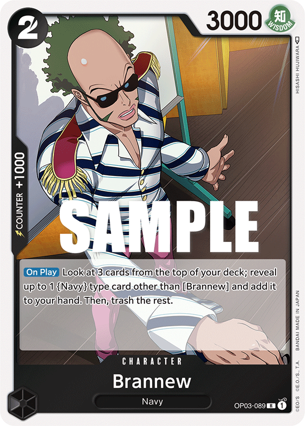 Brannew [Jolly Roger Foil PRB01] JP OP03-089 One Piece Card Game
