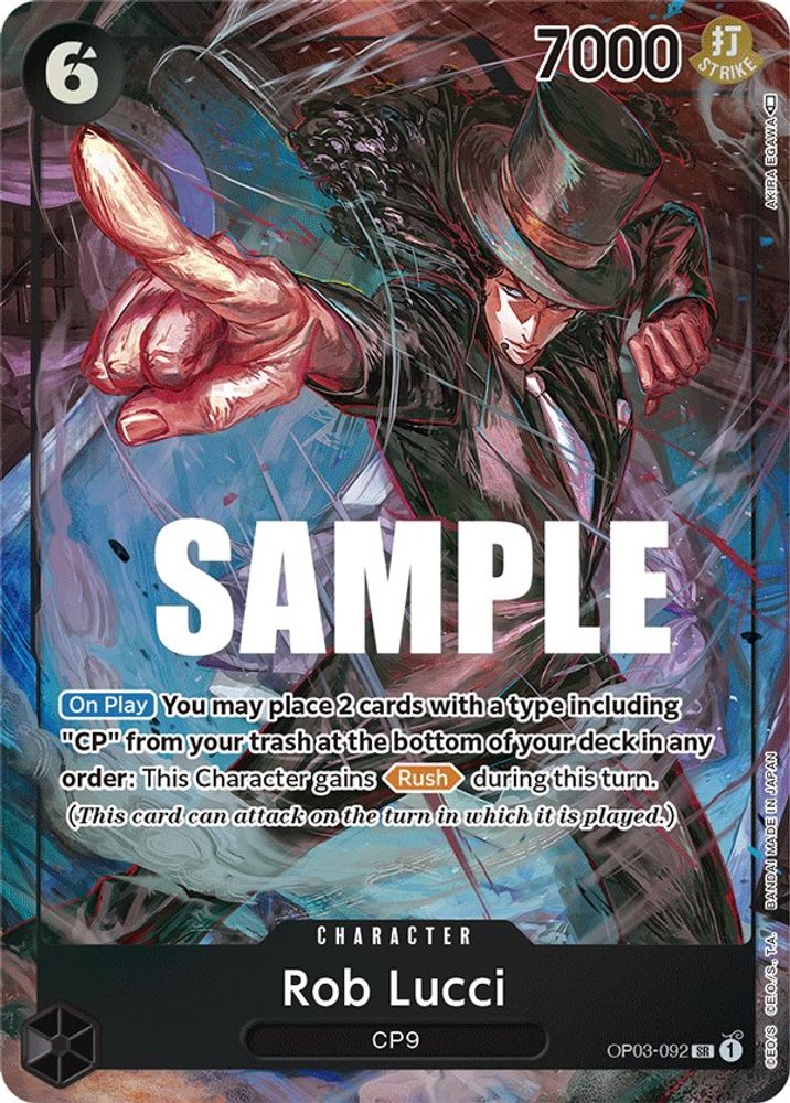Rob Lucci [Alternate Art] OP03-092 One Piece Card Game