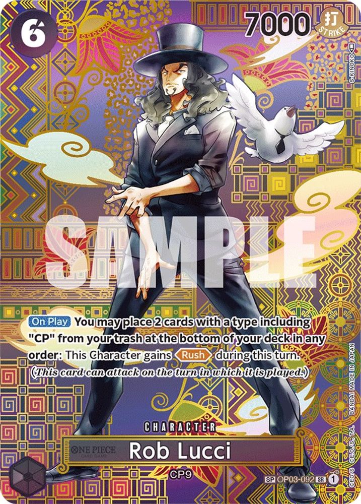 Rob Lucci [SP] OP03-092 One Piece Card Game