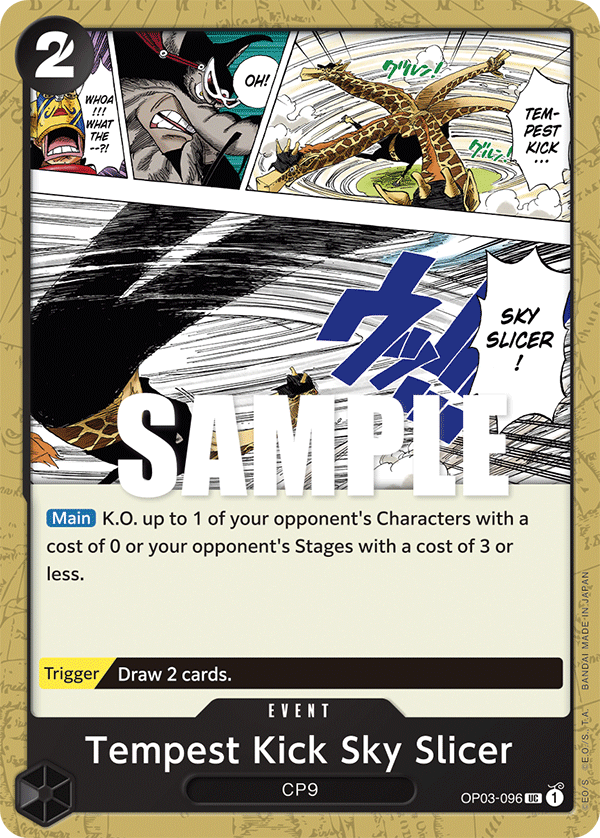 Tempest Kick Sky Slicer OP03-096 One Piece Card Game