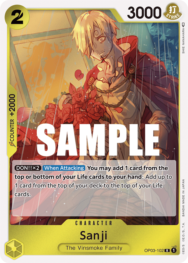 Sanji [Bandai Fest] JP OP03-102 One Piece Card Game