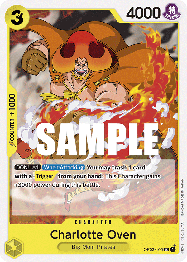 Charlotte Oven [Pre-Release] OP03-105 One Piece Card Game