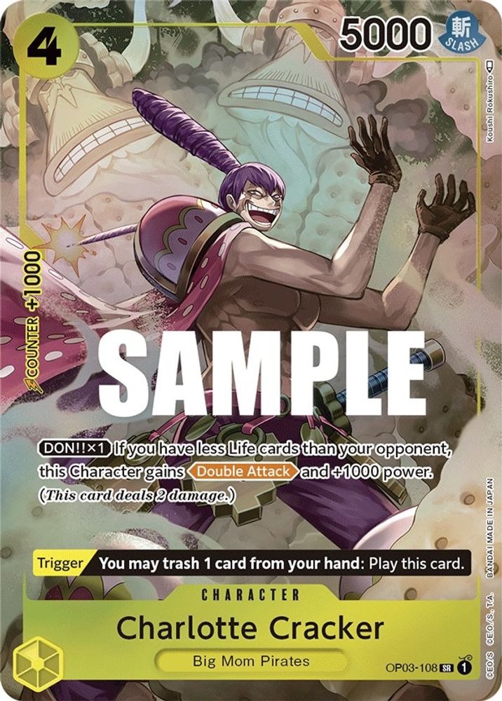 Charlotte Cracker [Alternate Art] OP03-108 One Piece Card Game